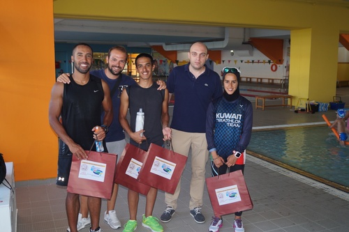 Συνάντηση Αντιδημάρχου Αθλητισμού  με αθλητές τριάθλου από το Κουβέιτ  στο Παγκρήτιο στάδιο