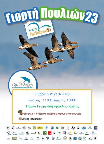 Η Ευρωπαϊκή Γιορτή Πουλιών 2023 στο Ηράκλειο Κρήτης!
