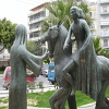 Coper statue of Erotokritos and Aretousa 2004 (Vasilis Kozonakis)