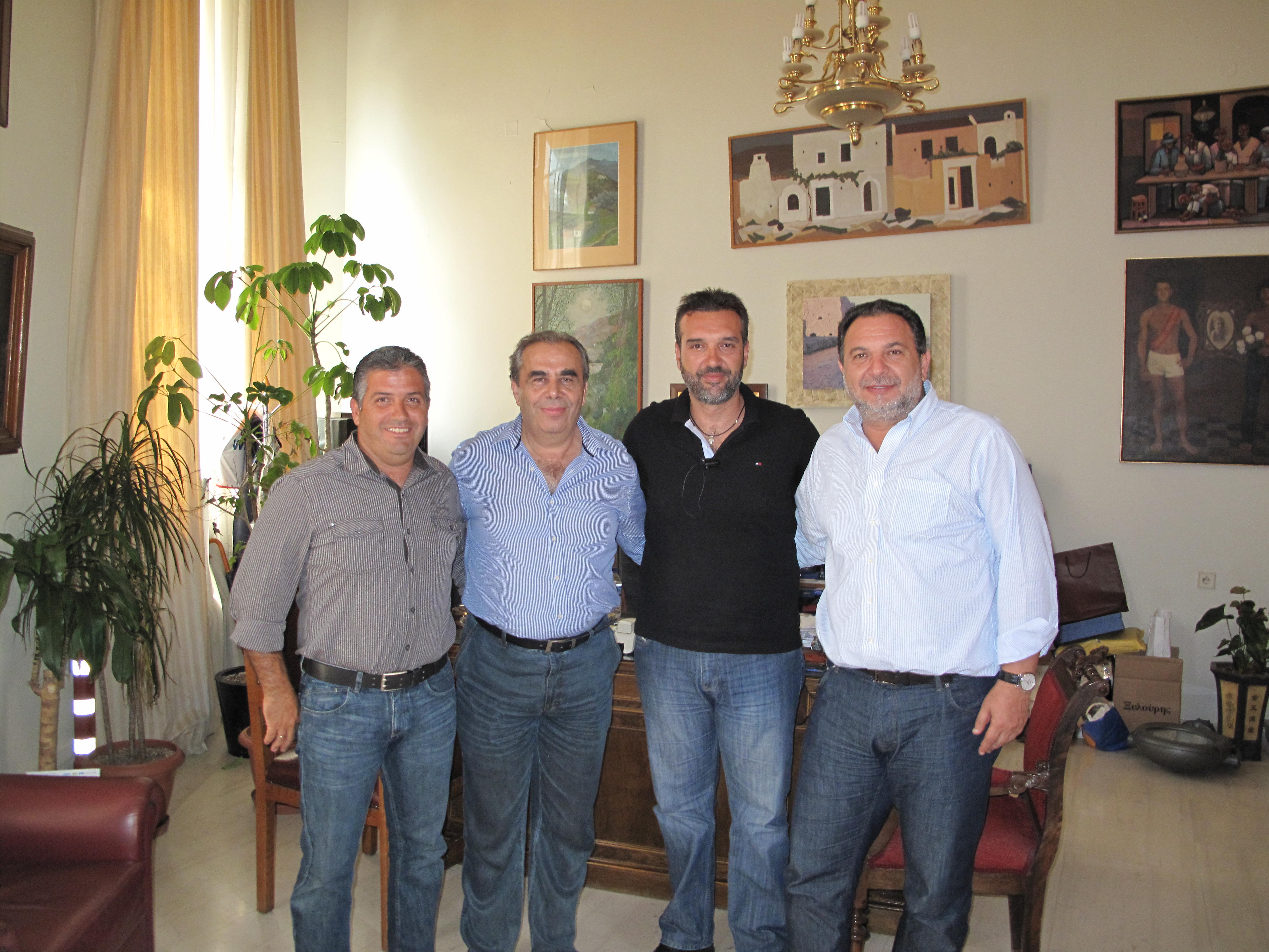 Συνάντηση του Δημάρχου Ηρακλείου με την Διοίκηση του ΗΡΟΔΟΤΟΥ και τον Δήμαρχο Ν. Αλικαρνασσού
