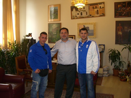 Συνάντηση του Δημάρχου Ηρακλείου με μέλη της Ελληνικής Εθνικής Ομάδος Πυγμαχίας