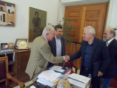 Ο Δήμαρχος Ηρακλείου με τον Αναπληρωτή Υπουργό Παραγωγικής Ανασυγκρότησης