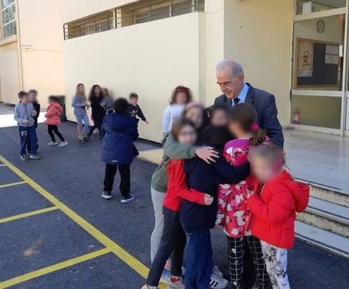  Δήμαρχος Ηρακλείου Βασίλης Λαμπρινός επίσκεψη σε σχολεία