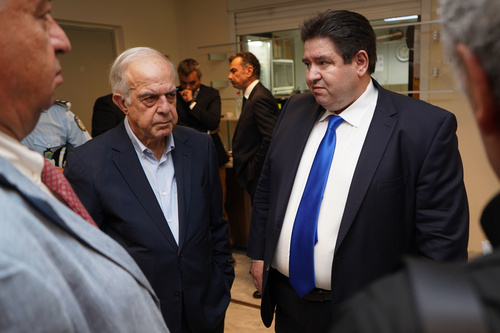 Δήμαρχος Ηρακλείου Βασίλης Λαμπρινός - Σύσκεψη  με Υπουργό Προστασίας του Πολίτη