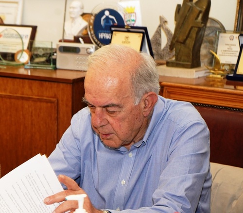  Δήμαρχος Ηρακλείου Βασίλης Λαμπρινός - Υπογραφή Μνημονίου Συνεργασίας με Λευτέρη Αυγενάκη
