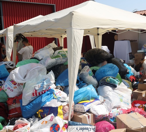 Συγκέντρωση ειδών πρώτης ανάγκης από τον Δήμο Ηρακλείου για τους σεισμόπληκτους του Δήμου Μινώα - Πεδιάδος