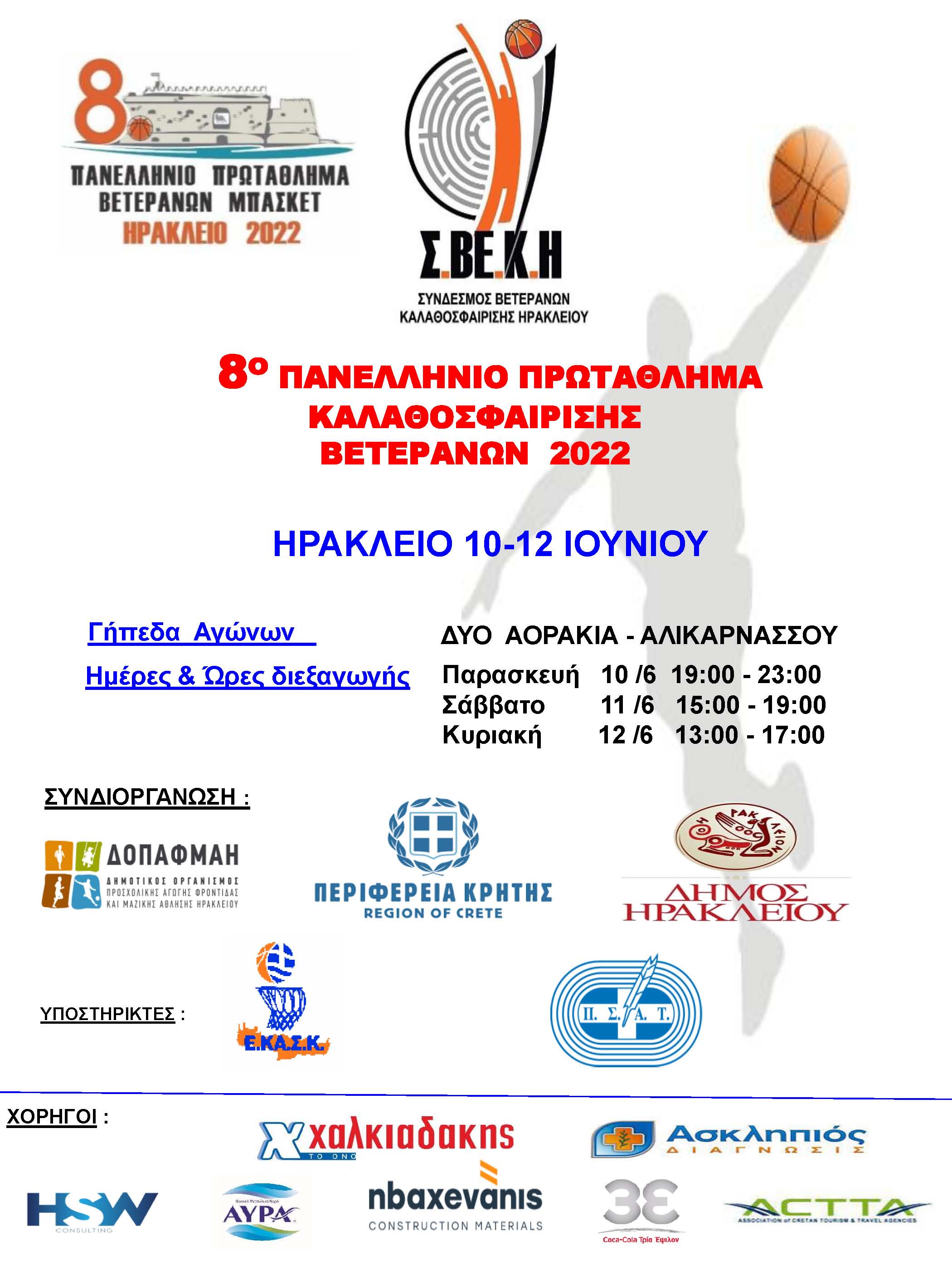 8ο ΠΑΝΕΛΛΗΝΙΟ ΠΡΩΤΑΘΛΗΜΑ ΒΕΤΕΡΑΝΩΝ ΚΑΛΑΘΟΣΦΑΙΡΙΣΗΣ 2022