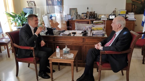Συνάντηση του Δημάρχου Ηρακλείου Βασίλη Λαμπρινού με τον Γενικό Πρόξενο της Τουρκίας στην Ελλάδα