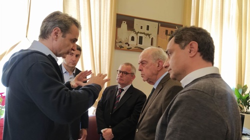 Συνάντηση Δημάρχου Ηρακλείου Βασίλη Λαμπρινού με τον Πρωθυπουργό της Ελλάδος Κυριάκο Μητσοτάκη – Τα θέματα που έθεσε ο Δήμαρχος