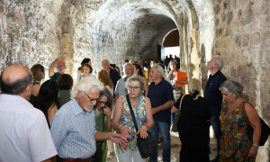 Ο Δήμαρχος Ηρακλείου στη ξενάγηση στην Πύλη Σαμπιονάρα, στο πλαίσιο του 2ου Φεστιβάλ των Τειχών

