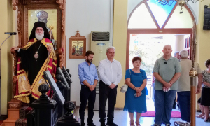 Ο Δήμαρχος Ηρακλείου Αλέξης Καλοκαιρινός στον εορτασμό της Ύψωσης του Τιμίου Σταυρού στον Εσταυρωμένο