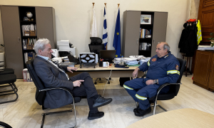 Συνάντηση του Δημάρχου Ηρακλείου με τον νέο Συντονιστή Επιχειρήσεων Βορείου, Νοτίου Αιγαίου και Κρήτης


