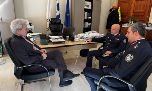 Συνάντηση του Δημάρχου Ηρακλείου με το νέο Γενικό Περιφερειακό Αστυνομικό Διευθυντή Κρήτης και τον Αστυνομικό Διευθυντή Ηρακλείου