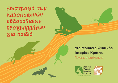 Εβδομαδιαία καλοκαιρινά προγράμματα στο Μουσείο Φυσικής Ιστορίας Εβδομαδιαία καλοκαιρινά προγράμματα στο Μουσείο Φυσικής Ιστορίας