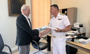 Συνάντηση του Δημάρχου Ηρακλείου με τον Περιφερειακό Διοικητή του Λιμενικού Σώματος Κρήτης